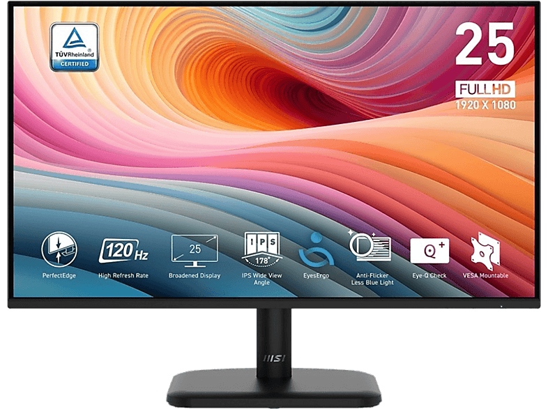 Monitor MSI PRO MP251L E2 24.5" Full-HD 120 Hz IPS