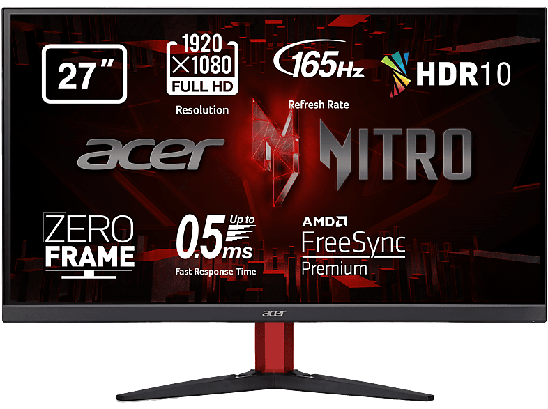 Monitor Gaming Acer KG272 27" Full HD 165 Hz Monitor Gaming Acer KG272 27" Full HD 165 Hz