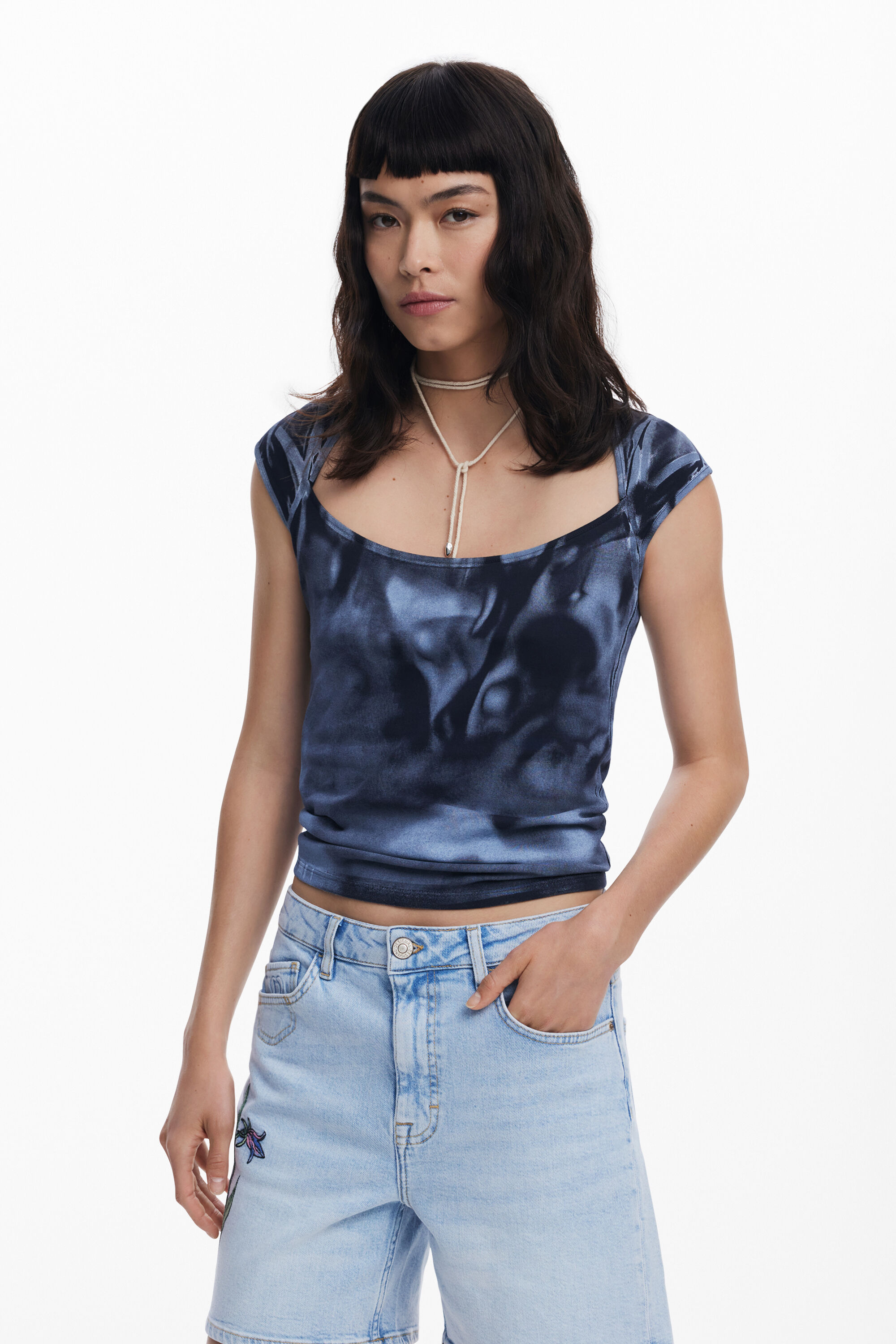 Desigual Camiseta Manga Corta Degradado Desigual Camiseta Manga Corta Degradado