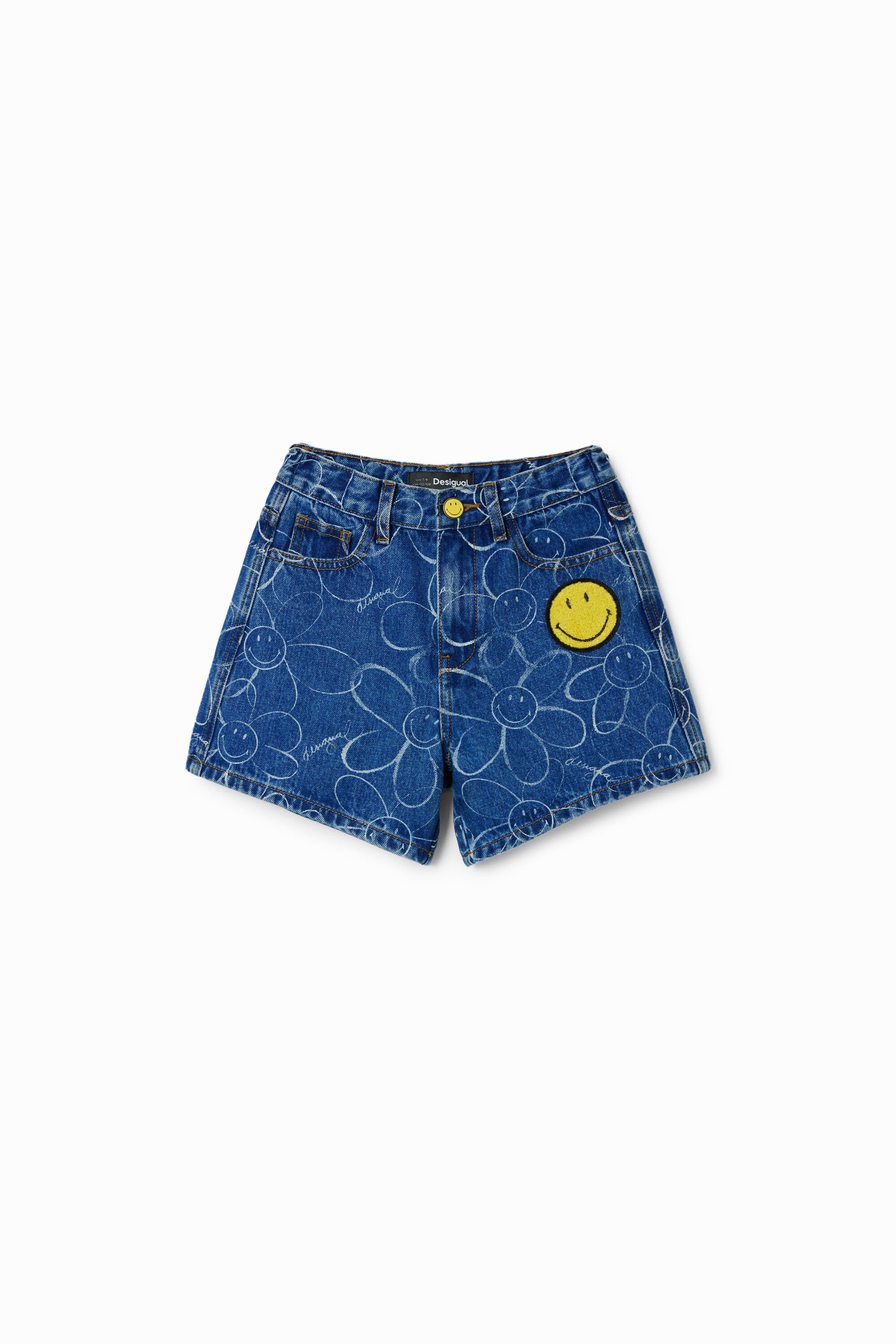 Shorts vaqueros Desigual Smiley Originals