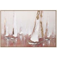 Cuadro Barcos Pintado a Mano 123x4x83 Cm Cuadro Barcos Pintado a Mano 123x4x83 Cm