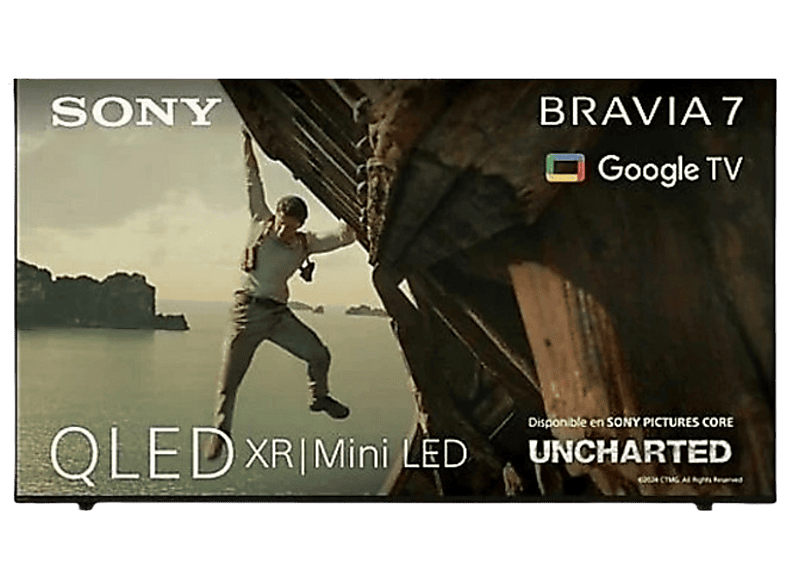 TV QLED Sony Bravia 7 85" XR Mini LED 4K HDR Google Smart 2024 Dolby Atmos/Vision
