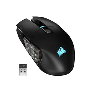 Ratón para Juegos Corsair SCIMITAR ELITE WIRELESS MMO - 26000 DPI, 16 Botones Programables