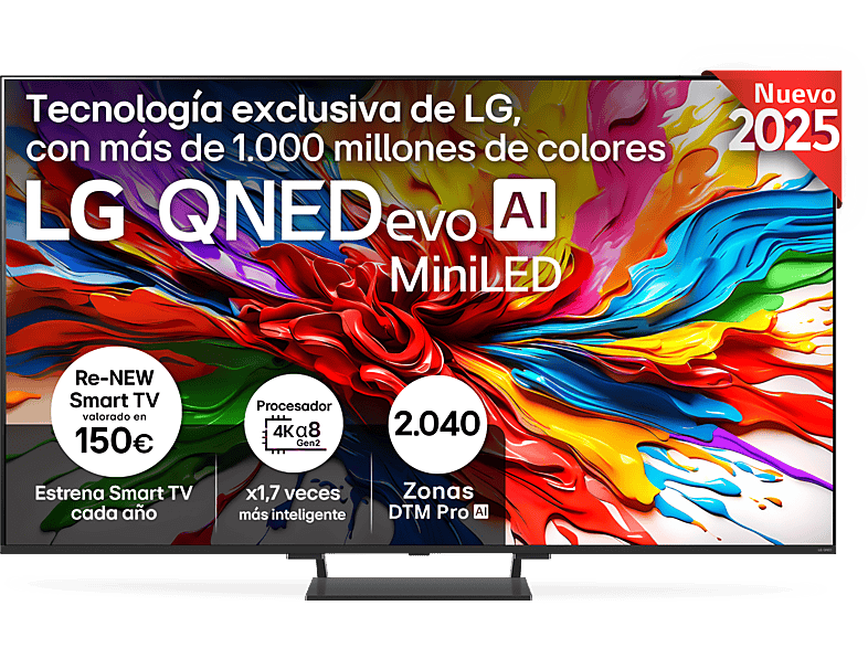 TV LG QNED MiniLED 75" UHD 4K con Procesador α8 AI Processor 4K Gen2