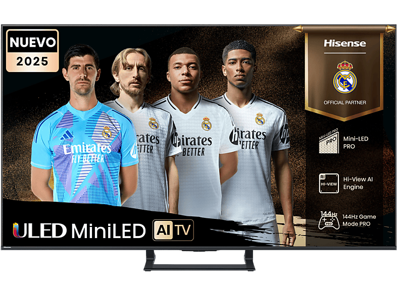 Hisense 50E8Q 50" TV Mini LED UHD 4K 144 Hz con Hi-View Engine y Escalador HDR IA