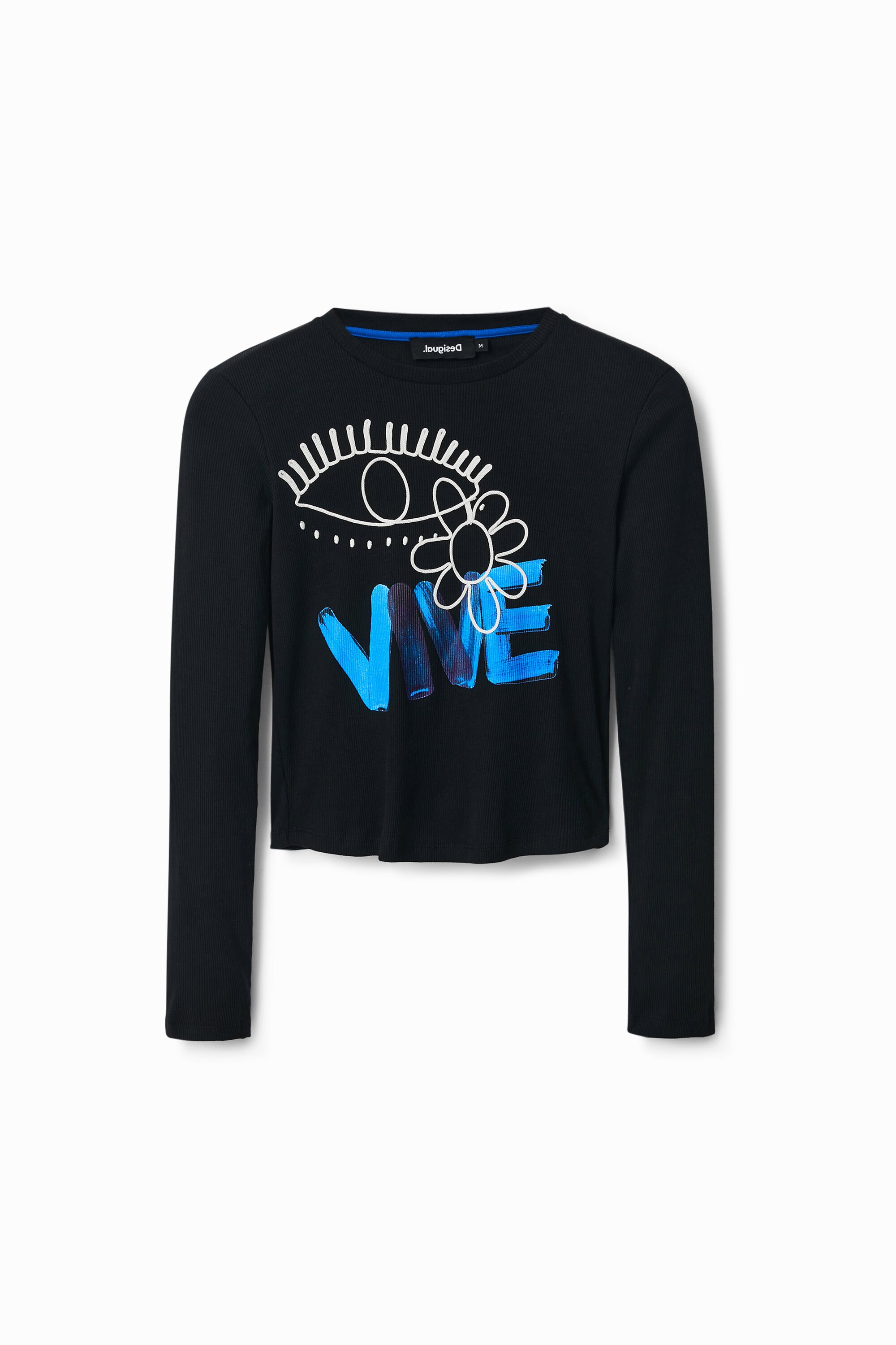 Camiseta Desigual Vive Cropped