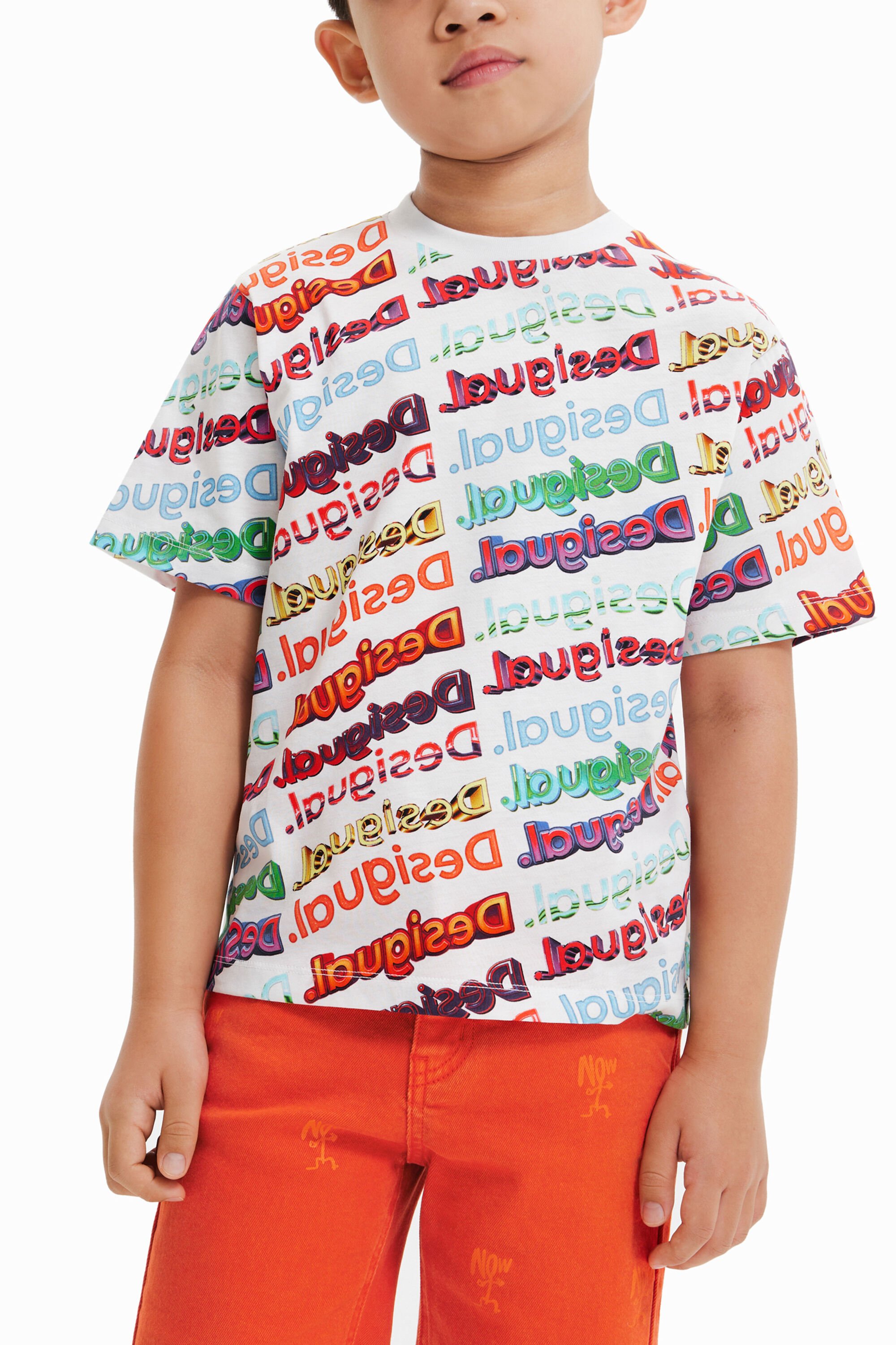 Camiseta Desigual Logos 3D Hombre