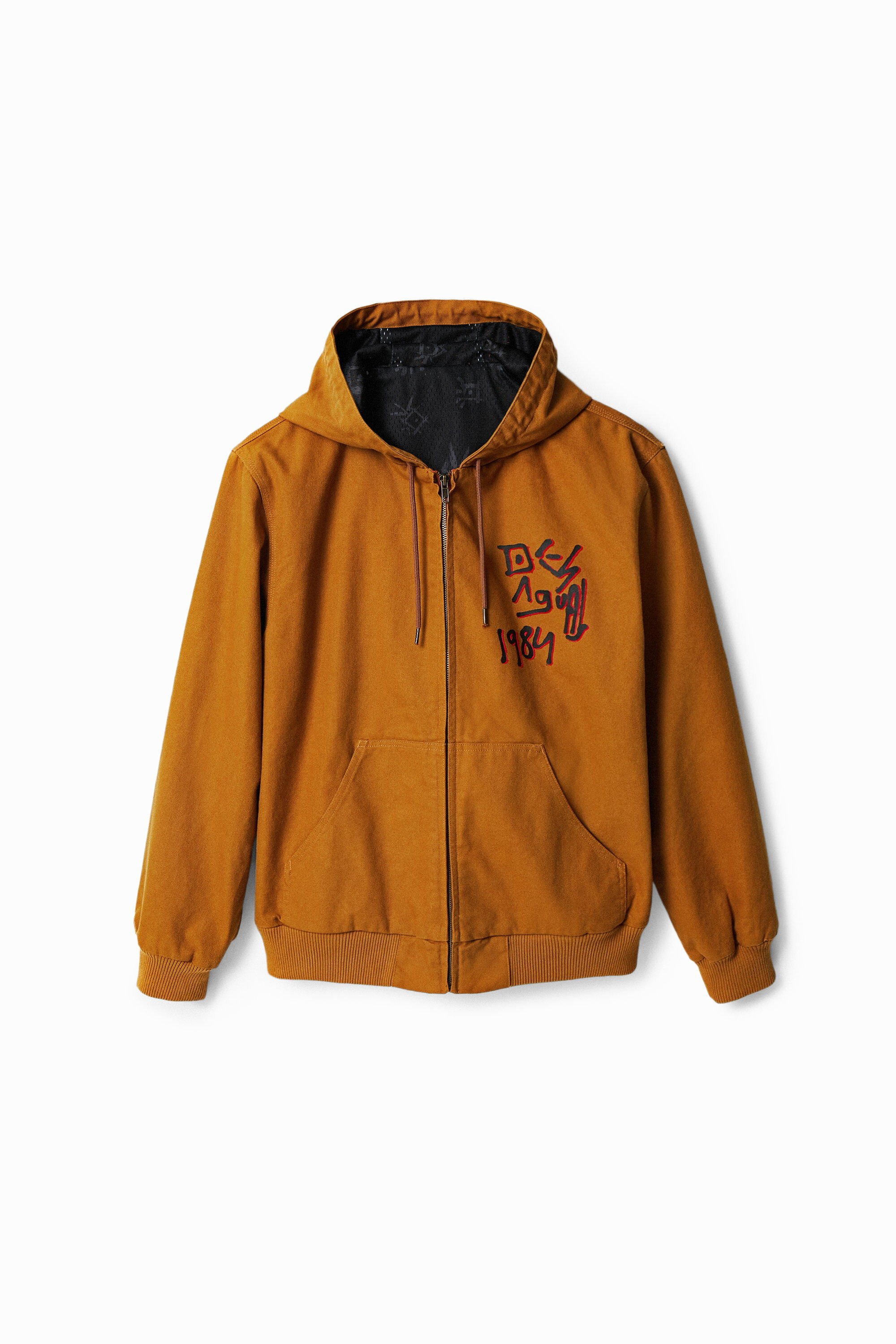 Chaqueta de Lona con Capucha para Hombre Desigual
