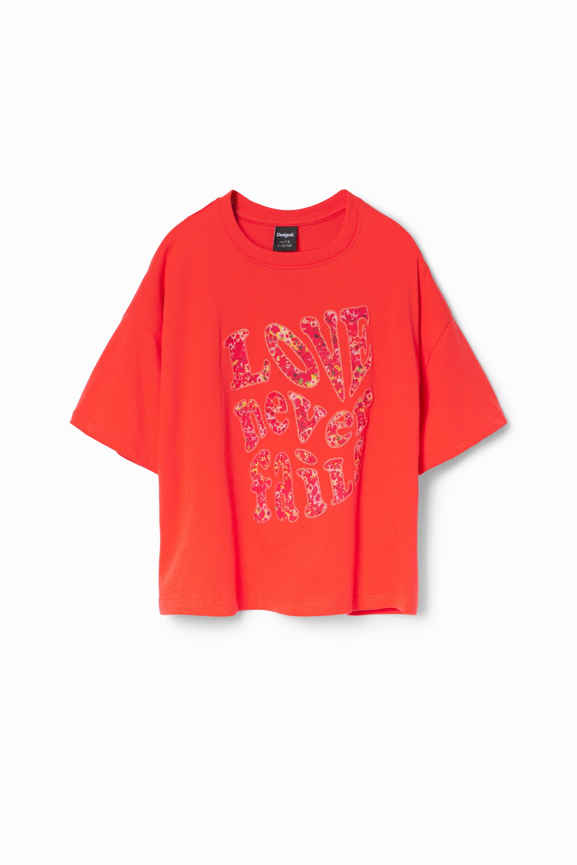 Camiseta oversize con mensaje FE - Desigual Camiseta oversize con mensaje FE - Desigual