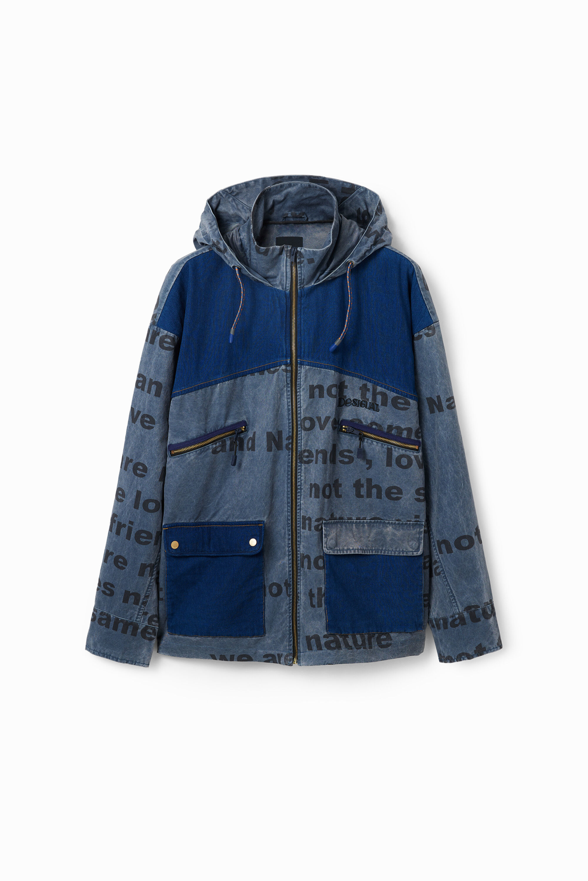 Chaqueta Vaquera Híbrida Desigual para Hombre Chaqueta Vaquera Híbrida Desigual para Hombre