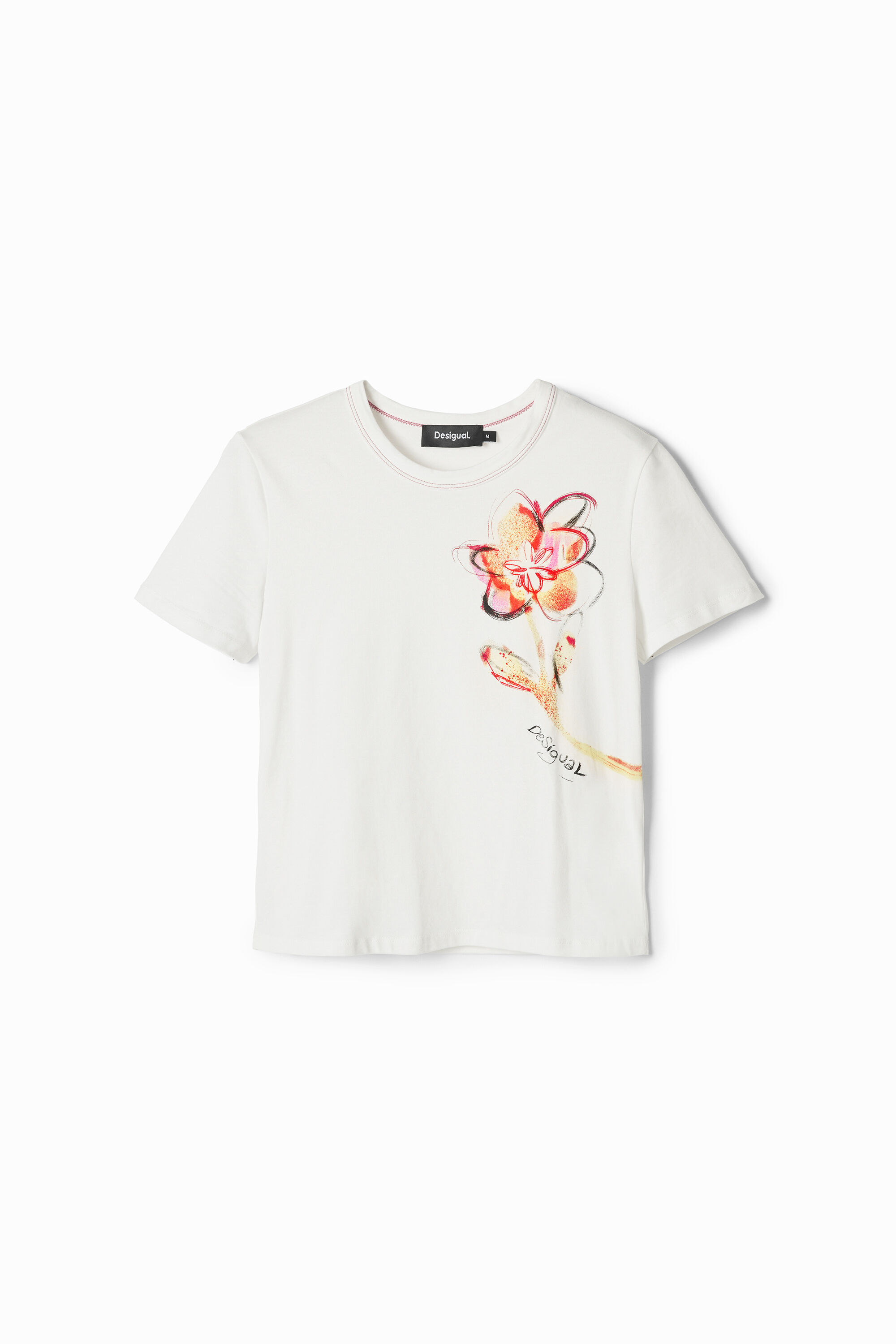 Camiseta de manga corta con estampado floral para hombre Camiseta de manga corta con estampado floral para hombre