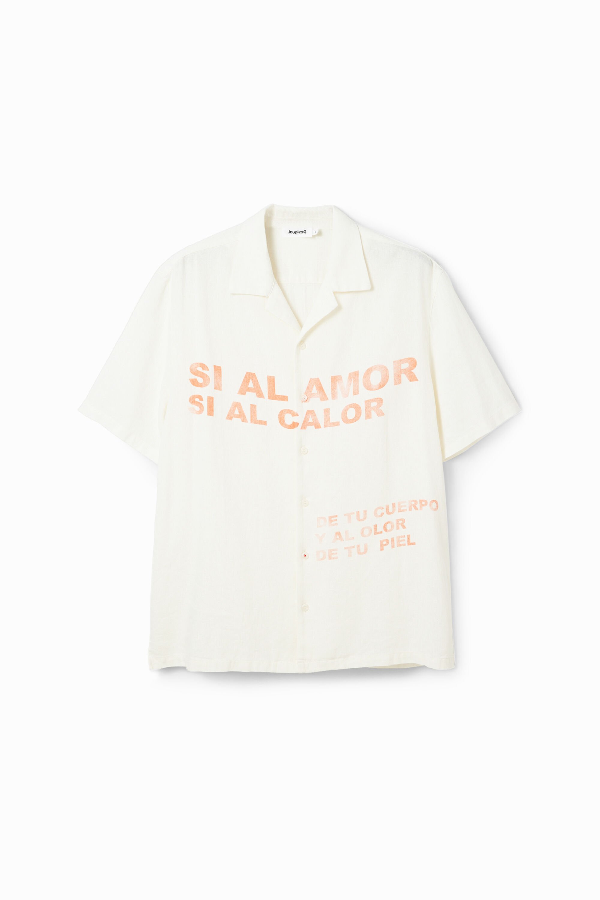 Camisa Resort Lino Hombre Desigual Camisa Resort Lino Hombre Desigual