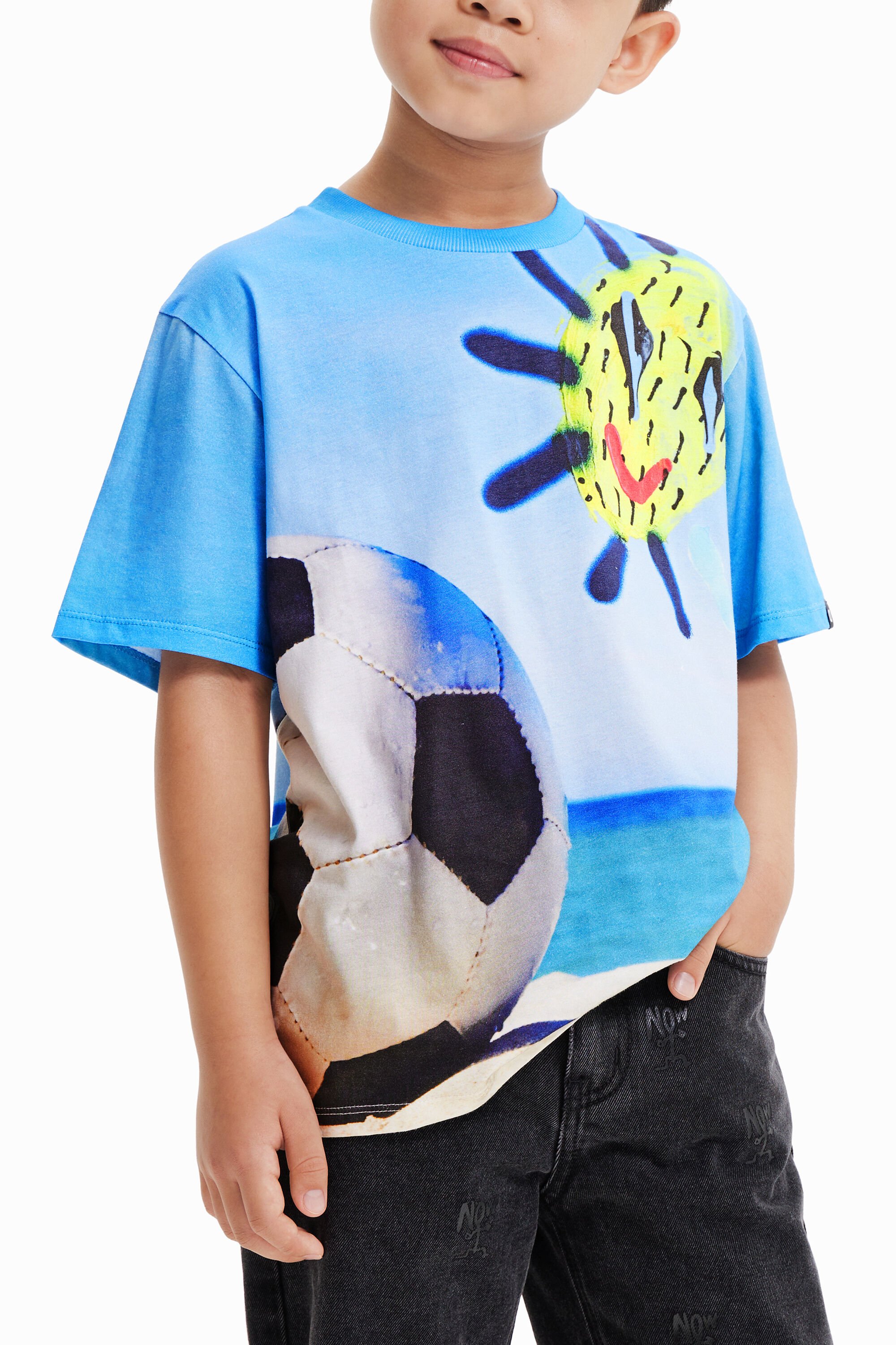 Camiseta Fotográfica Fútbol Hombre