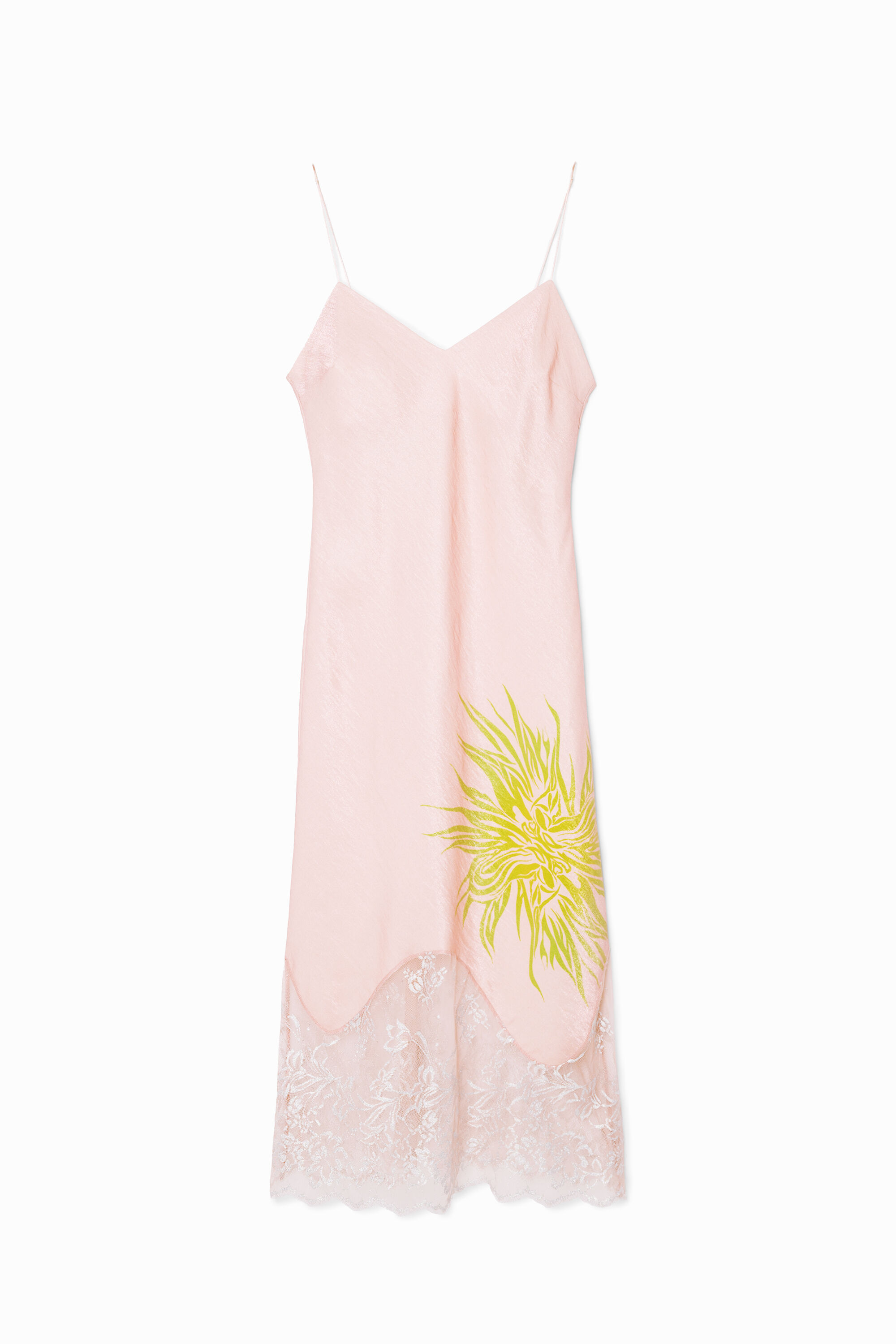 Vestido de Tirantes de Satén Desigual Diseño Tribal Collina Strada