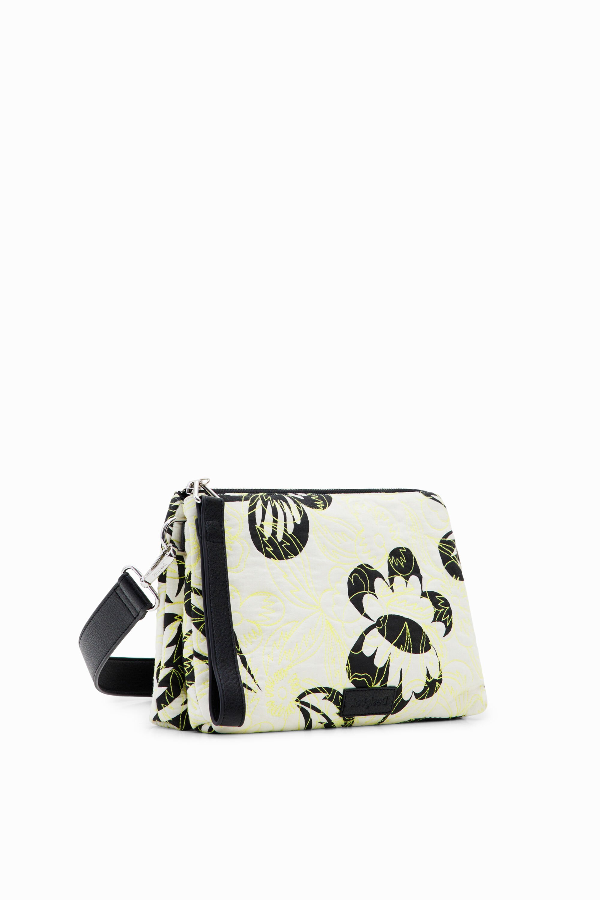 Desigual Bolso Bandolera Floral Bordado para Mujer