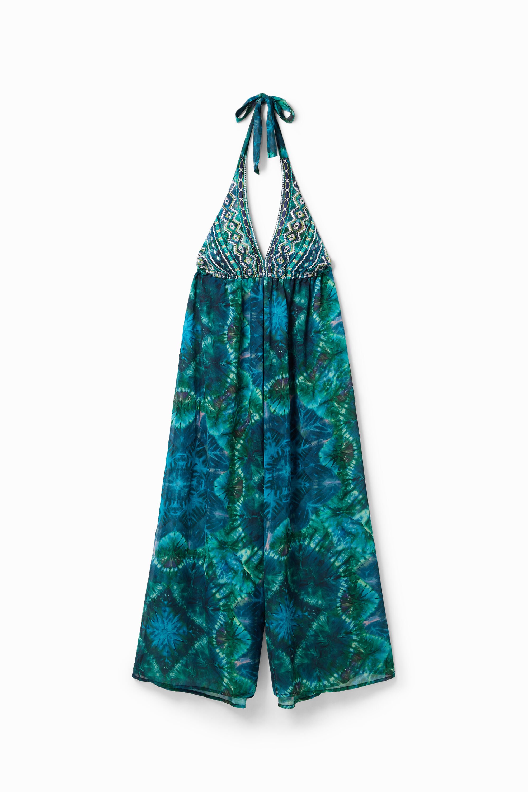 Desigual Vestido maxi halter arty tie-dye Desigual Vestido maxi halter arty tie-dye