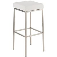 Taburete de Bar Montreal Polipiel Blanco 37x37x85 cm