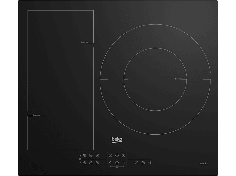 Beko HII63201FMT Placa de inducción 3 zonas Flexizone 32 cm