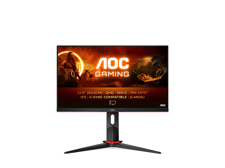 Monitor Gaming AOC Q24G2A/BK 23.8 pulgadas QHD 165 Hz