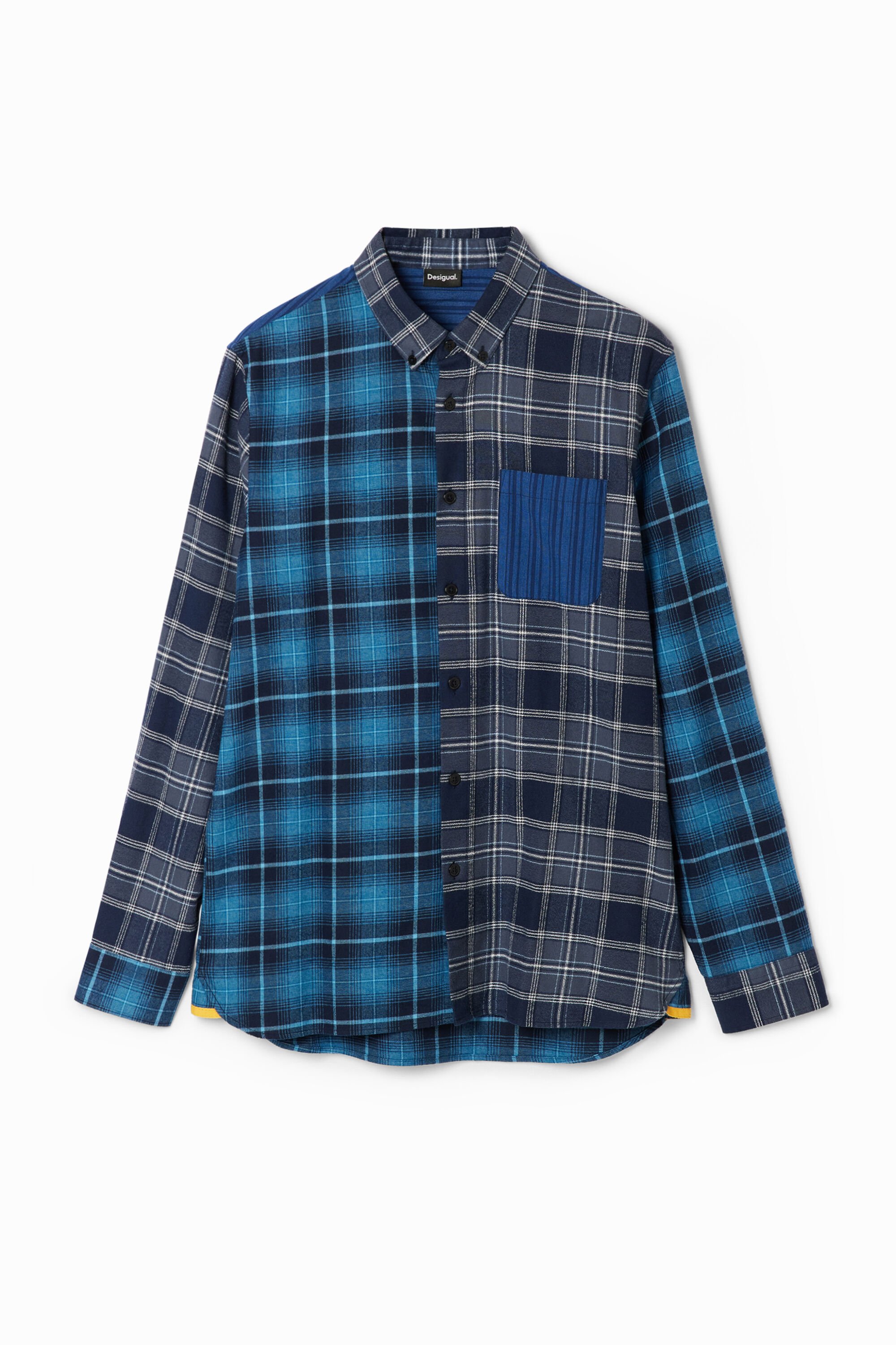 Camisa de Franela a Cuadros para Hombre Desigual