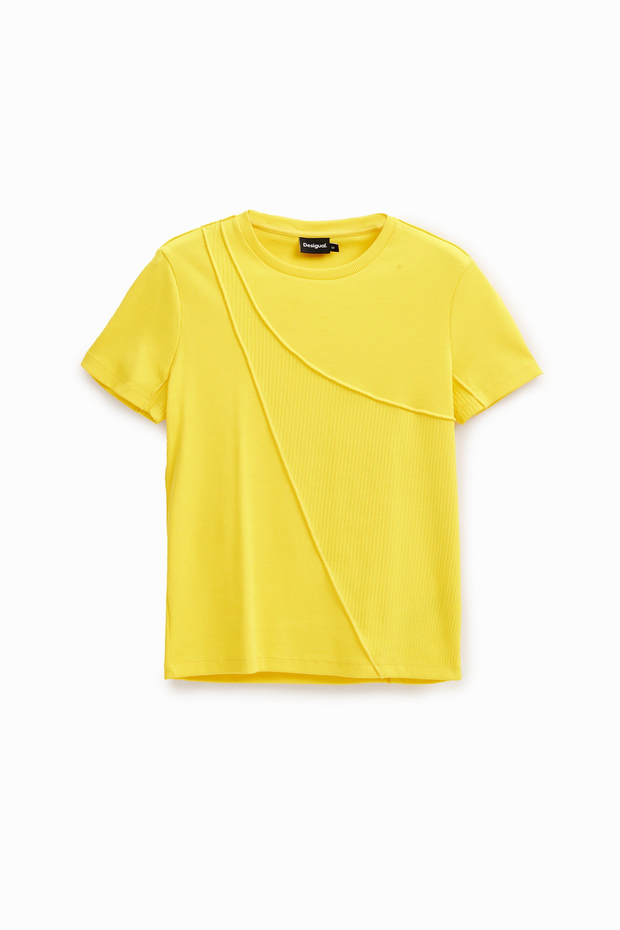 Camiseta Desigual para hombre con detalle de canalé