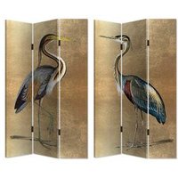 Biombo Decorativo Canva Garzas Biombo Decorativo Canva Garzas