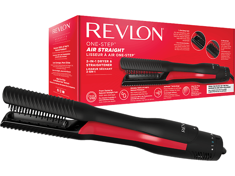 Revlon One Step Air Straight Plancha Secador de Cabello Revlon One Step Air Straight Plancha Secador de Cabello