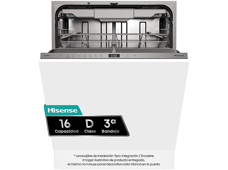 Lavavajillas integrable Hisense HV16D5 16 servicios