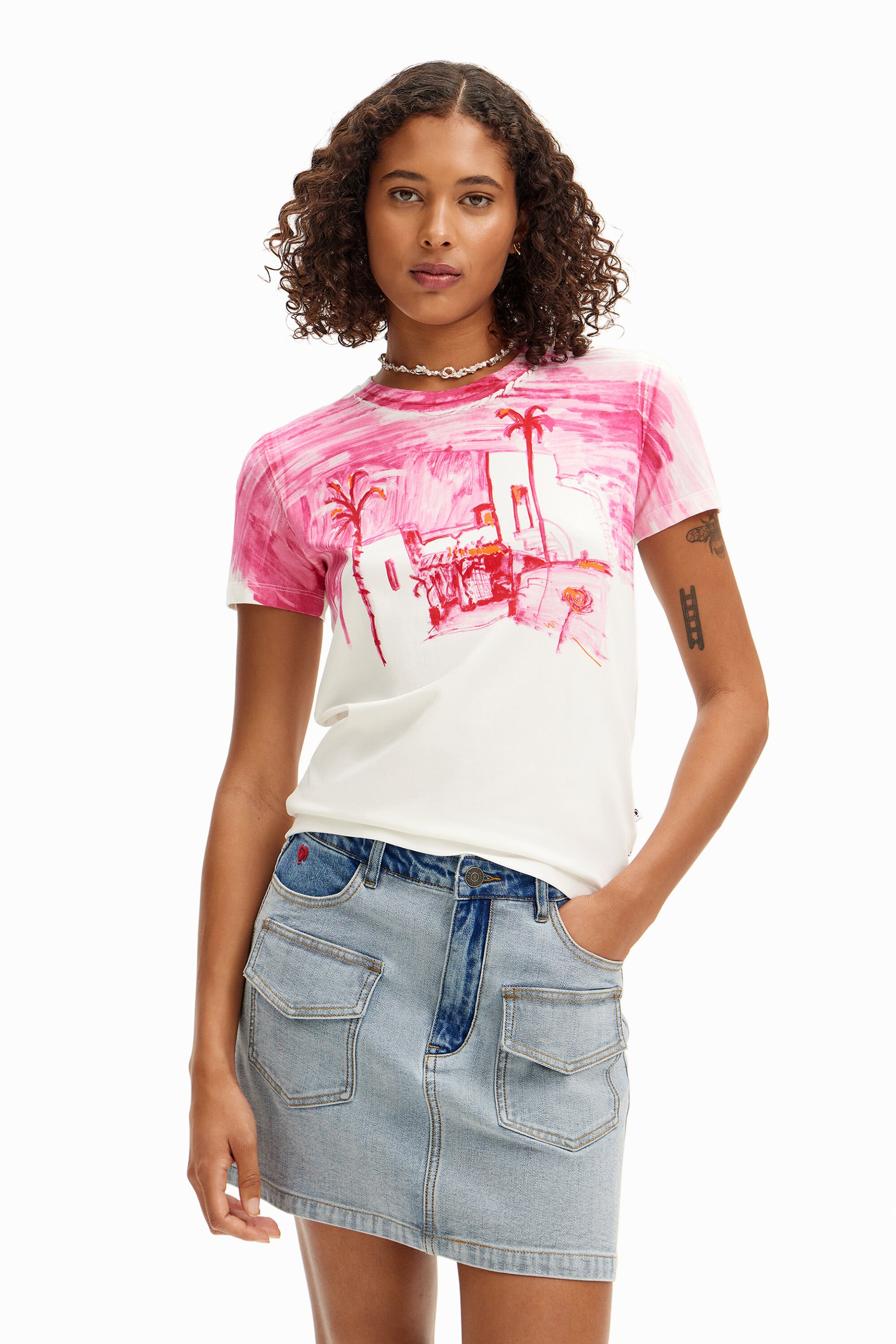 Camiseta Desigual "Paisaje Mediterraneo" Camiseta Desigual "Paisaje Mediterraneo"