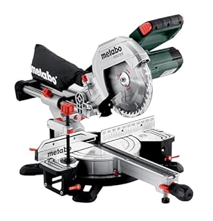 Metabo Sierra Ingletadora KGS 216 M con Línea de Corte Precision Cut Line y Disco de 216 mm