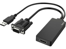 Adaptador Hama VGA+USB a HDMI