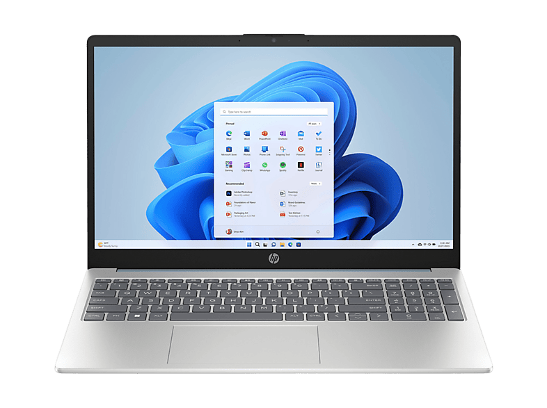 Portátil HP 15-fd0289ns 15.6" Full-HD Intel Core i3-N305 8 GB RAM 512 GB SSD Windows 11 Home