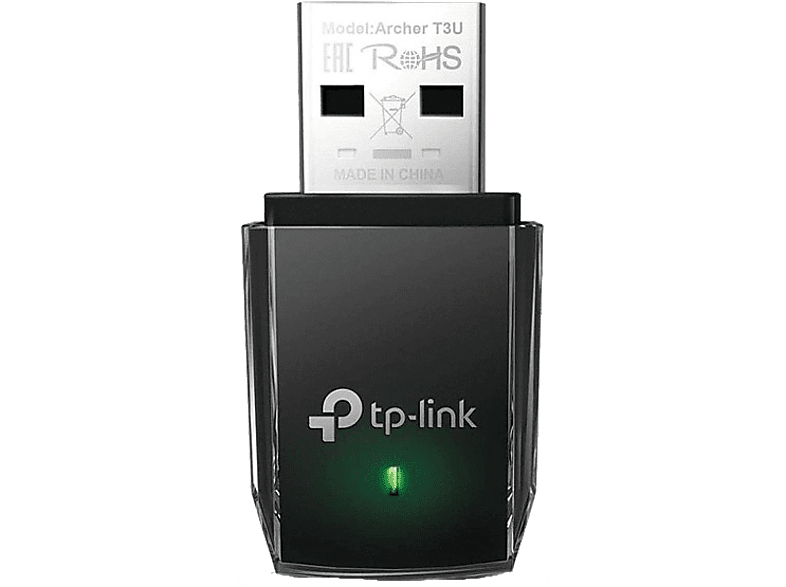 Adaptador Wi-Fi USB TP-Link Archer T3U, Doble Banda AC1300