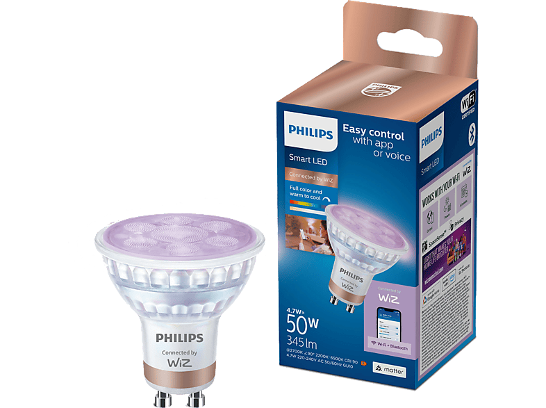 Bombilla Inteligente Philips PAR16 GU10 50W Bombilla Inteligente Philips PAR16 GU10 50W