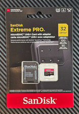 Tarjeta SanDisk Extreme PRO microSDHC 32GB UHS-I con Adaptador