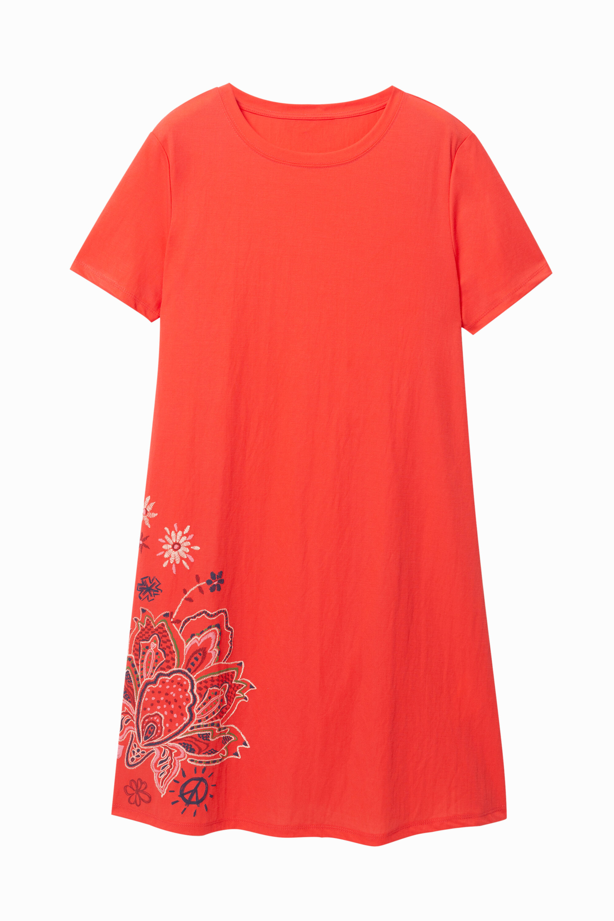 Vestido Camisetero Evasé Desigual para Mujer