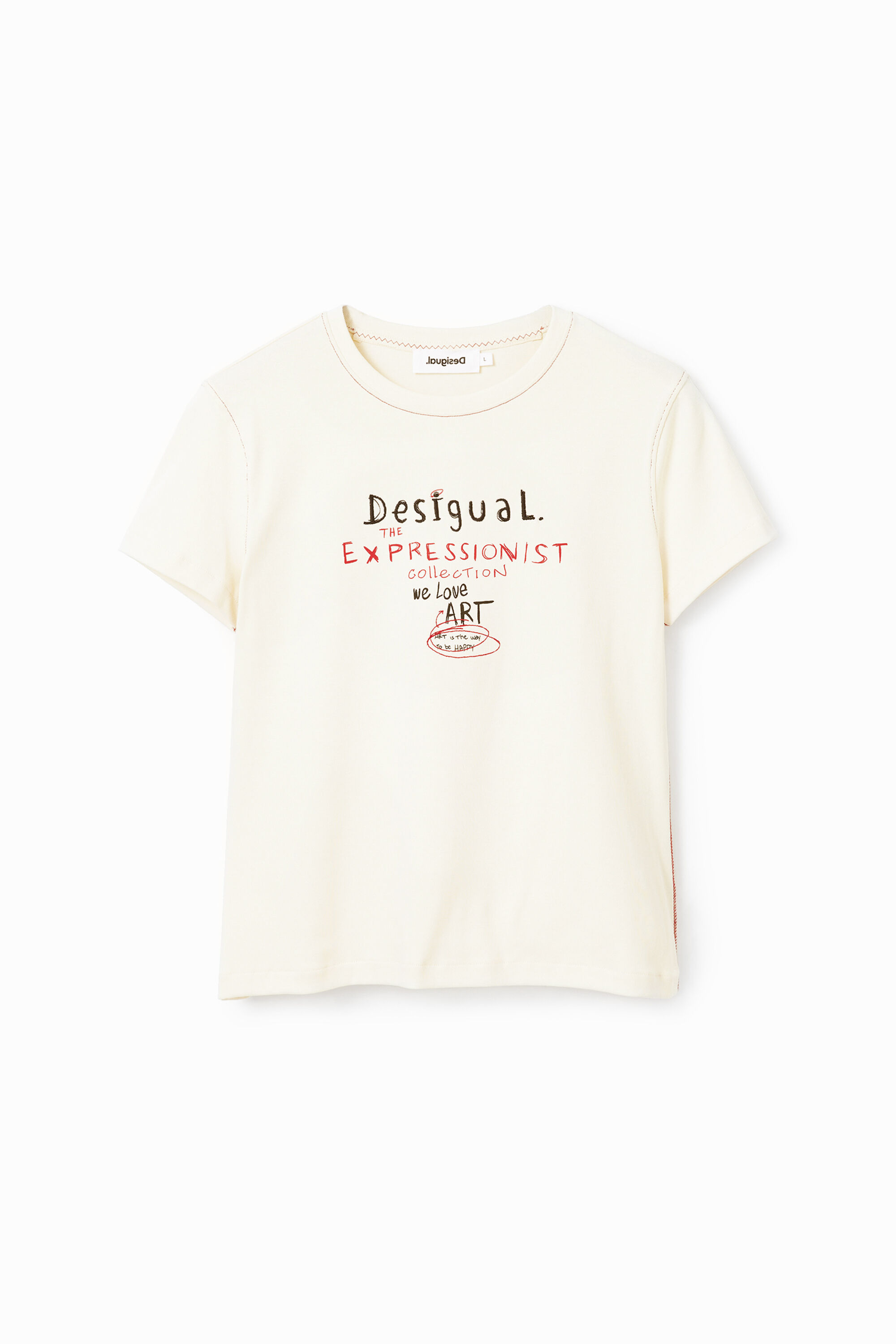 Camiseta slim mensajes fe hombre Desigual