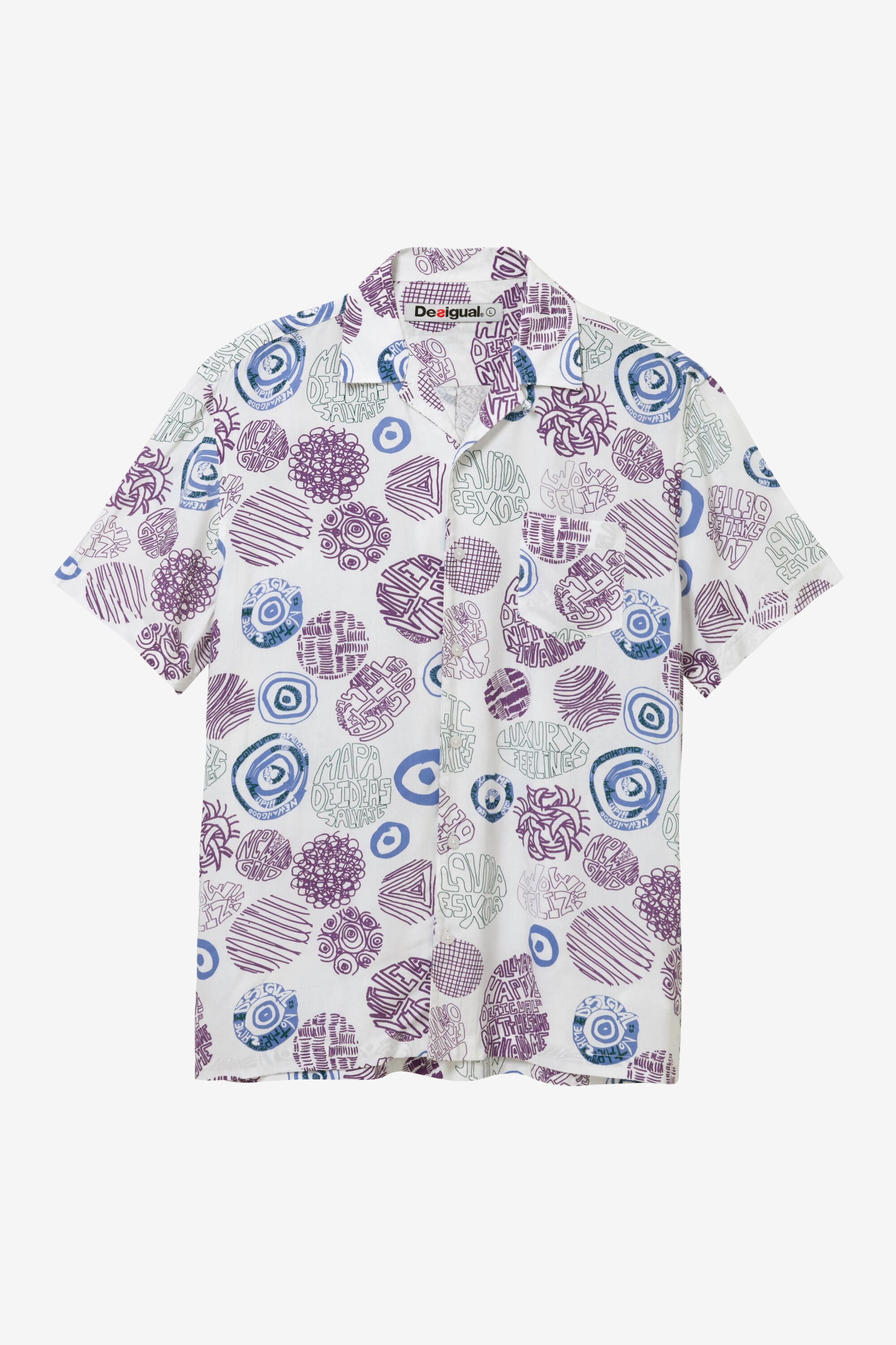 Camisa Estampada Desigual para Hombre