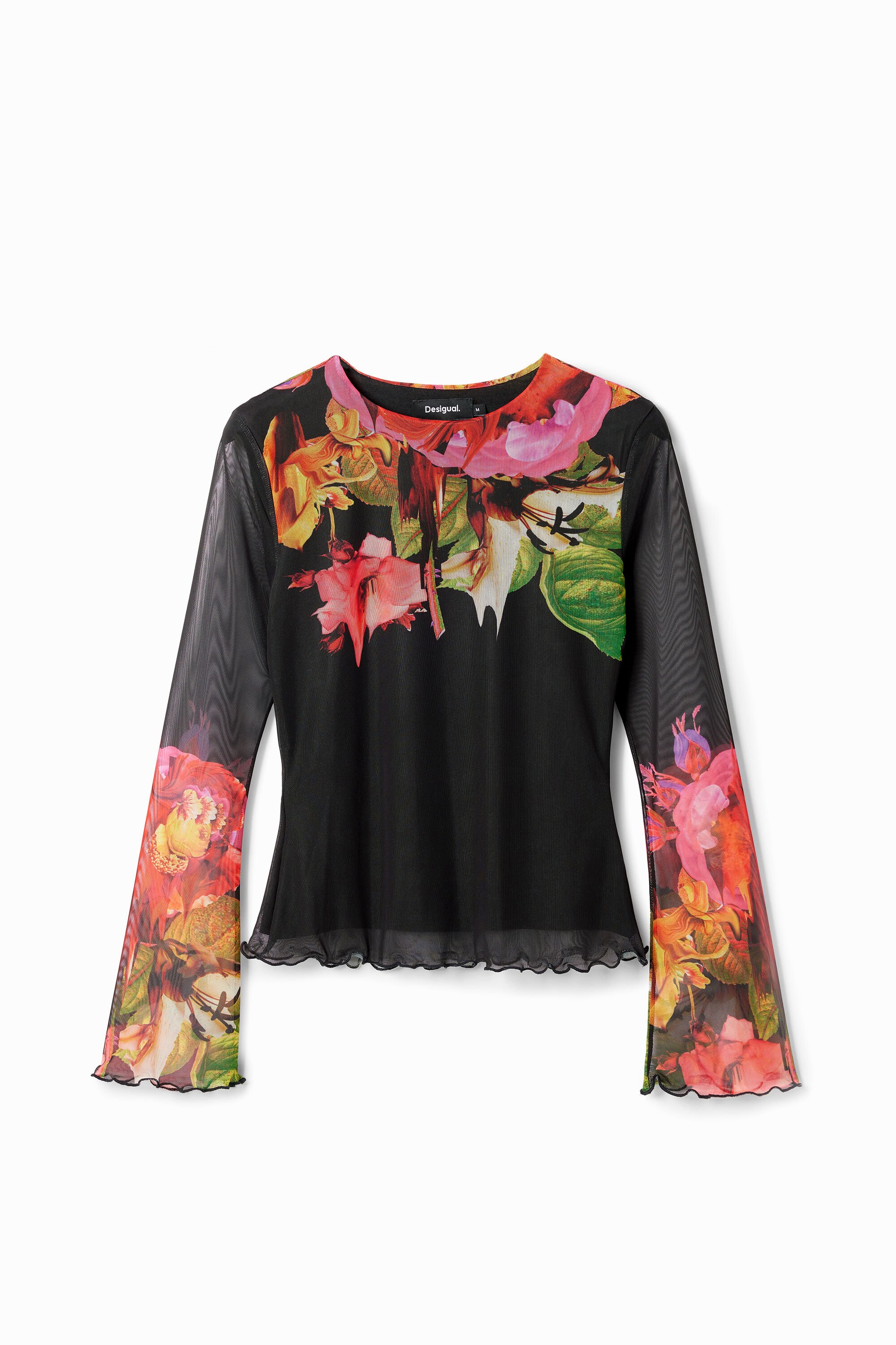 Desigual Camiseta Flores Tropicales
