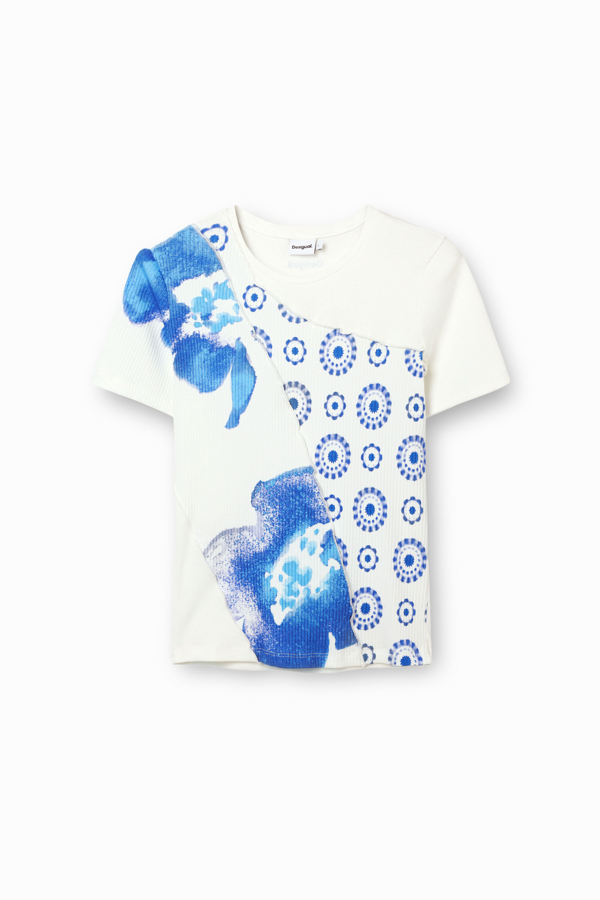 Camiseta "Patch Flores" de Desigual para Hombre