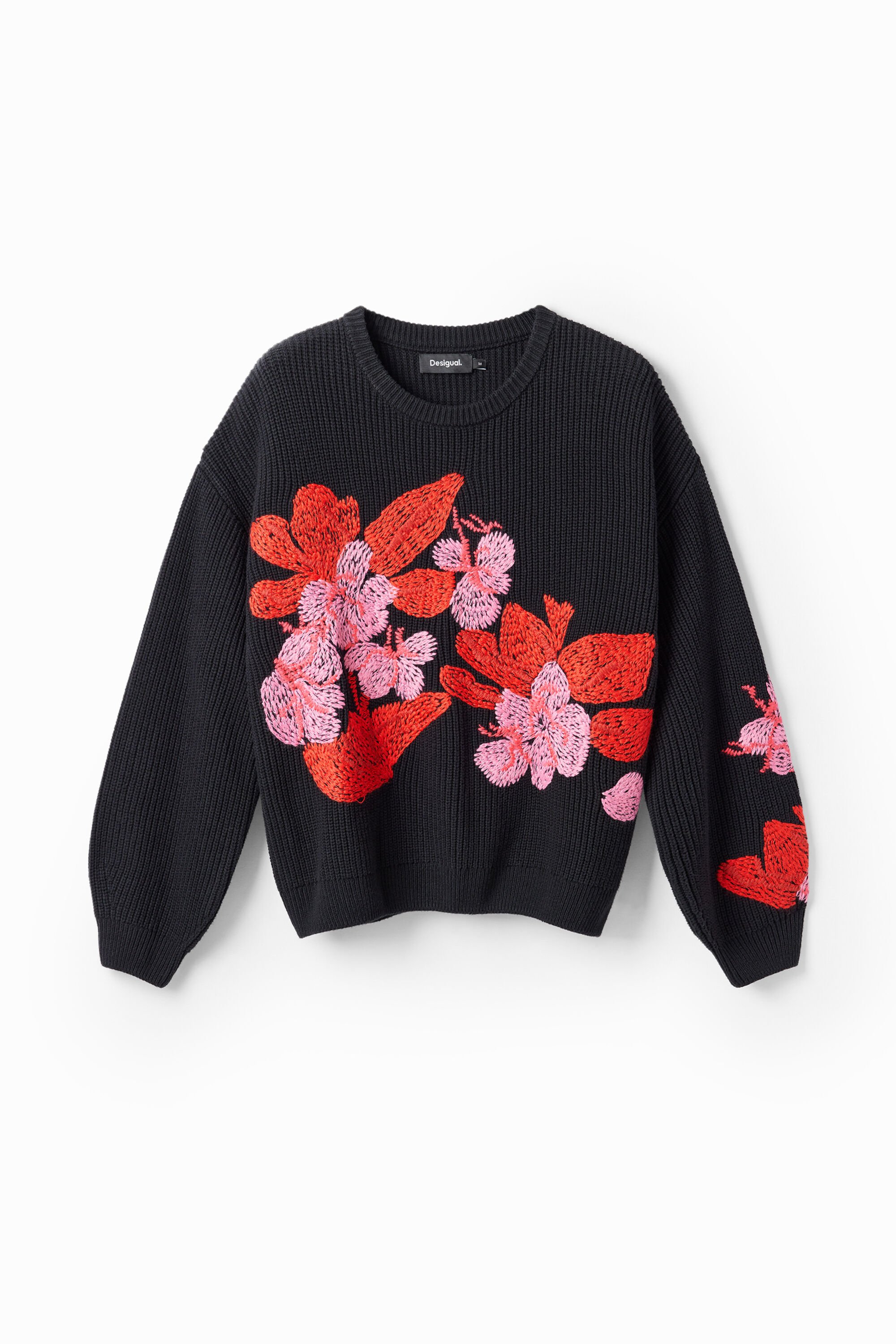 Jersey con bordado de flores Desigual para hombre