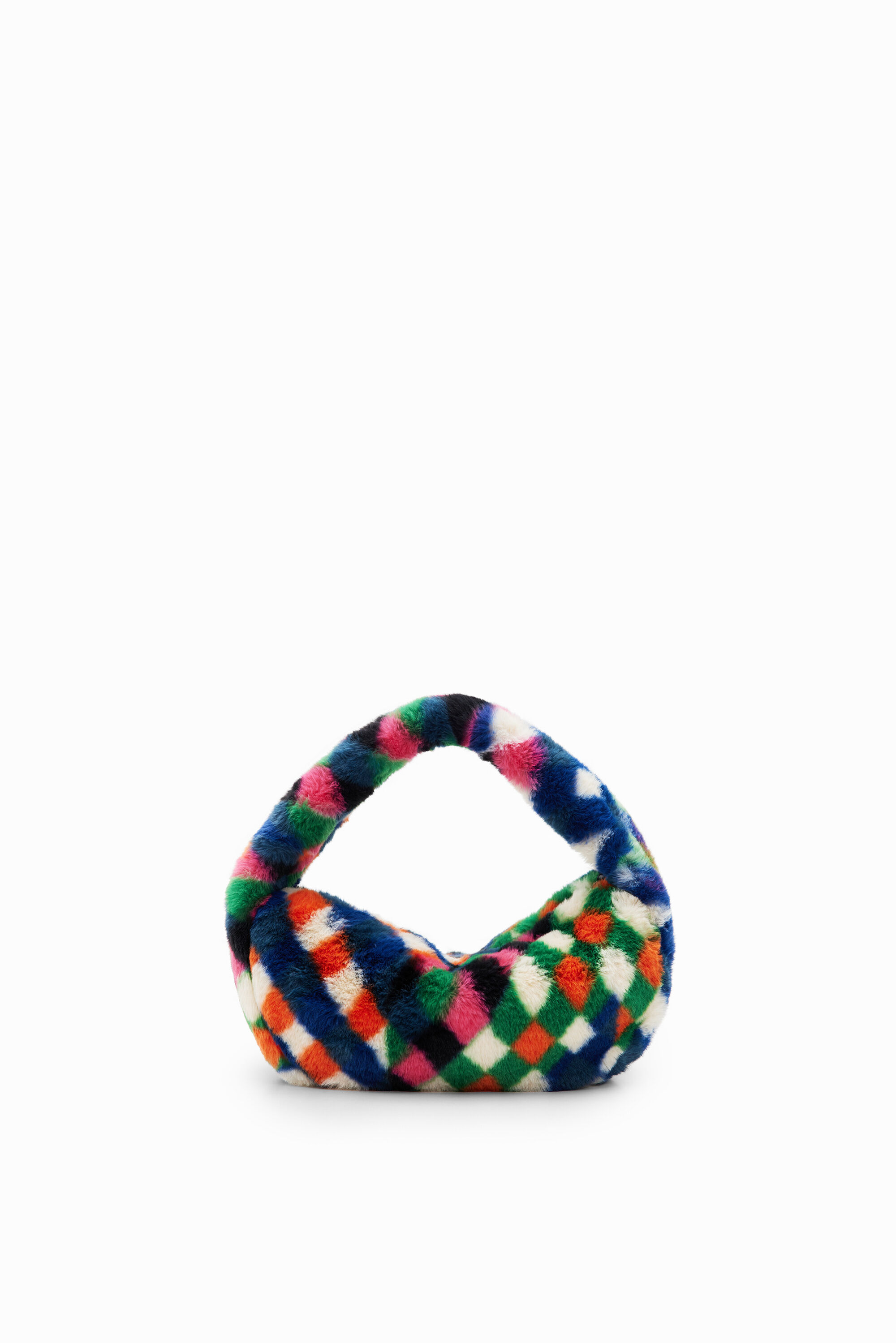 Bolso de hombro Desigual efecto pelo