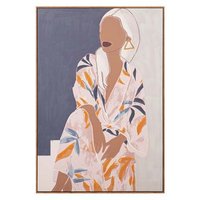 Cuadro Mujer 80% Pintado A Mano 80x4x120 Cm