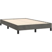 Estructura de Cama Terciopelo Gris Oscuro 120x190 Cm