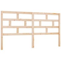 Cabecero de Cama de Madera Maciza de Pino 186x4x100 Cm