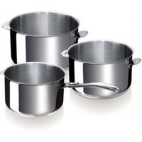 Beka Set de 3 Cazos/Cacerolas con Mango Extraíble
