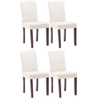 Juego de 4 Sillas de Comedor Ina de Tela, 47x41x91 cm