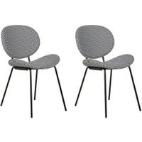 Conjunto de 2 Sillas con Patas de Hierro Luana