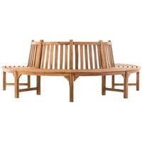 Banco Semicircular Leming Madera Teca 125x250x92 Cm
