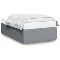 Cama de Matrimonio 120x200 Cm Estructura de Tela Gris